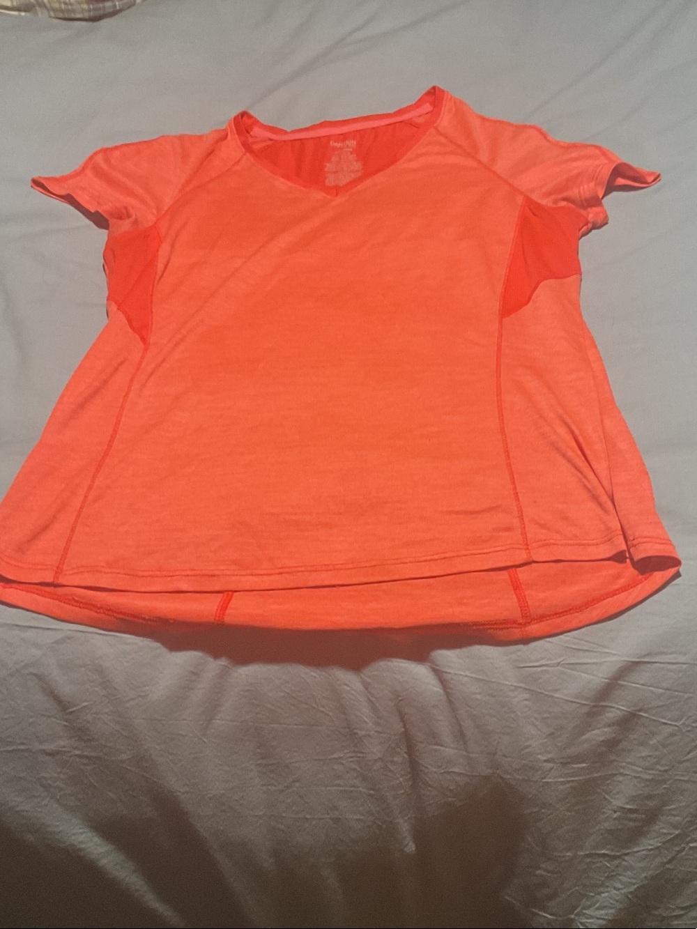 Danskin Women's Neon Coral Short Sleeve Active Tee